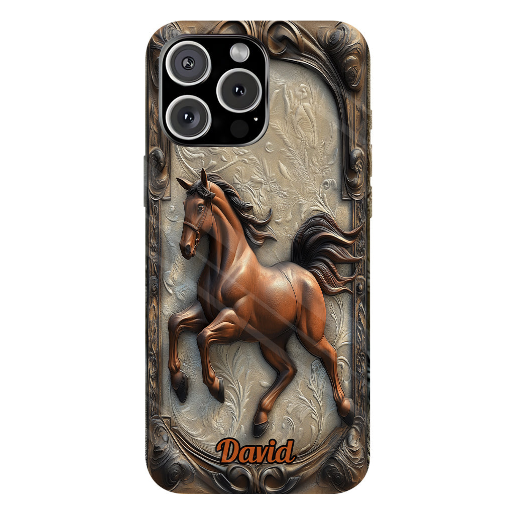 Liebe zum Pferd – Personalisierte Handyhülle mit Pferdemotiv