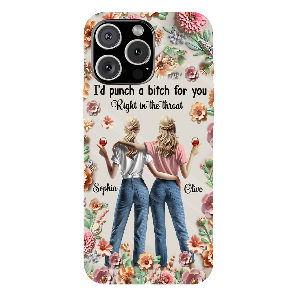 Punch Bitch Besties - Personalized Bestie Full Print Phone Case