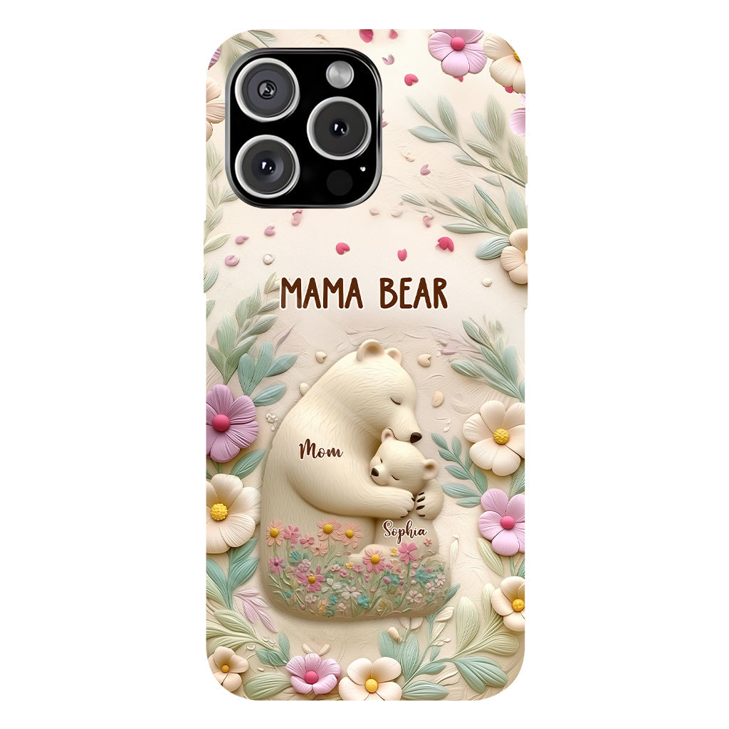 Mama Bär – Personalisierte Handyhülle mit Muttermotiv