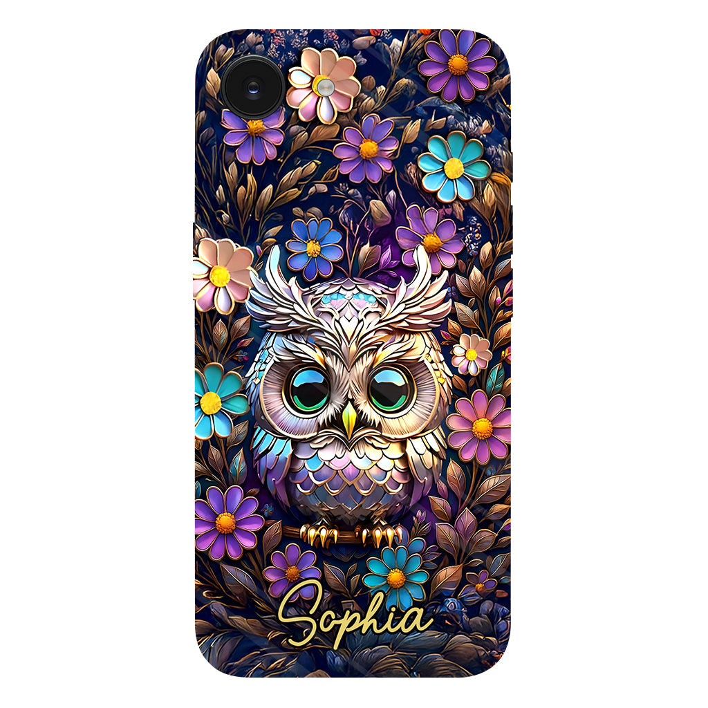 Cute Owl - Personalized Owl Full Print Phone Case