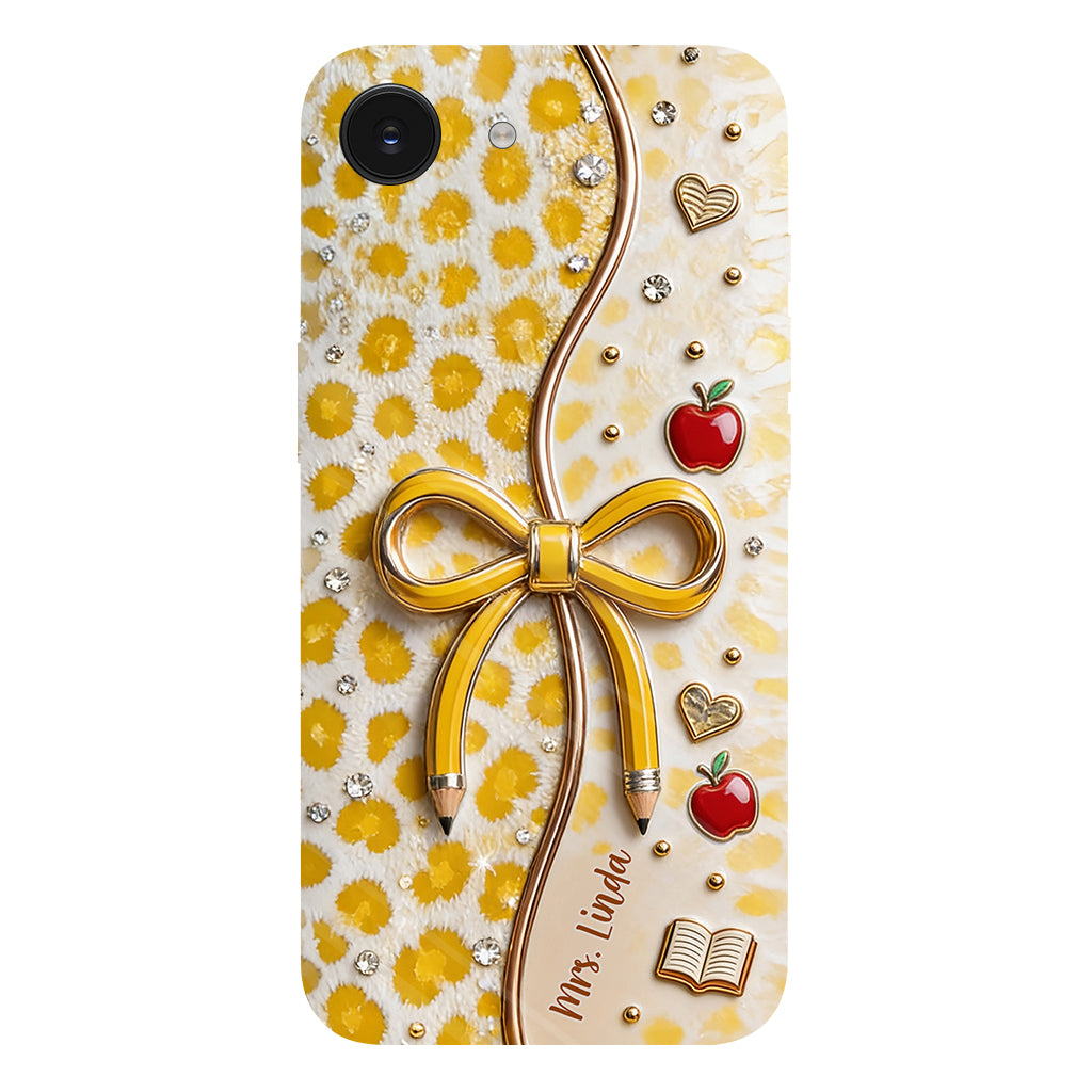 Back To School - Personalized Teacher Full Print Phone Case