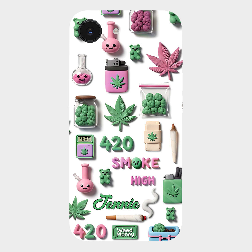 Stoner Chic – Personalisierte Handyhülle mit Weed-Motiv