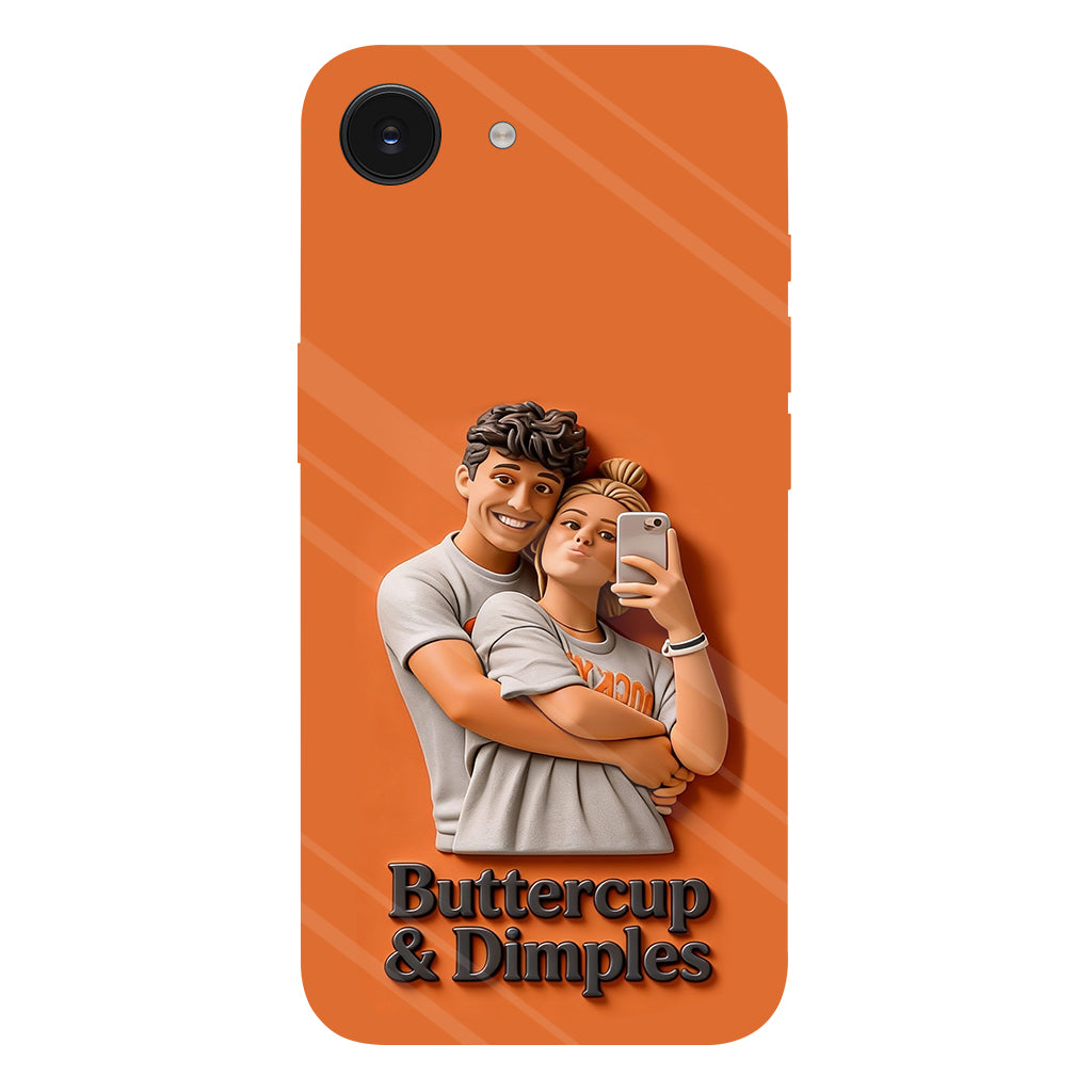 Individuell gestaltbar mit jedem Foto – Perfektes Valentinstagsgeschenk – Personalisierte Handyhülle mit vollflächigem Aufdruck für Paare
