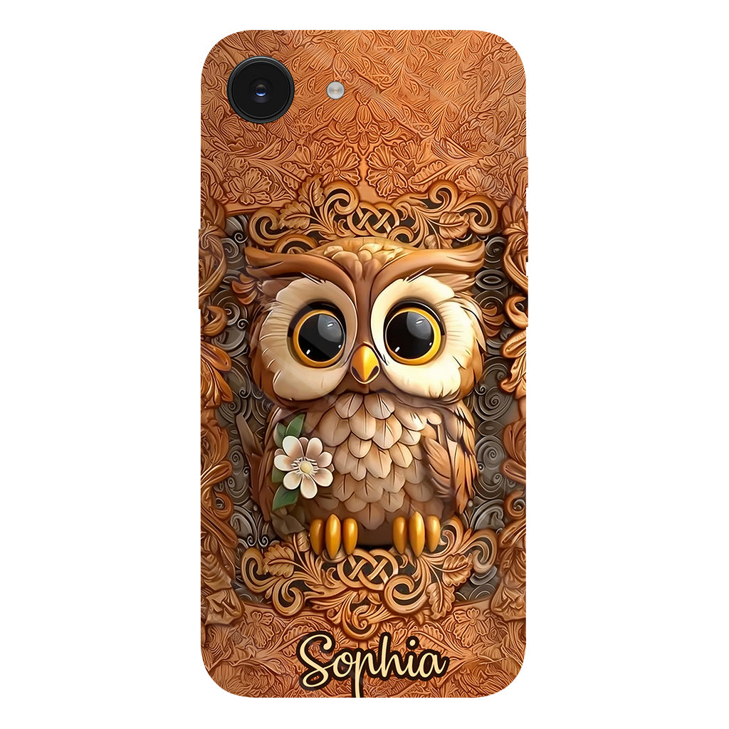 Beautiful Owl - Personalized Owl Full Print Phone Case