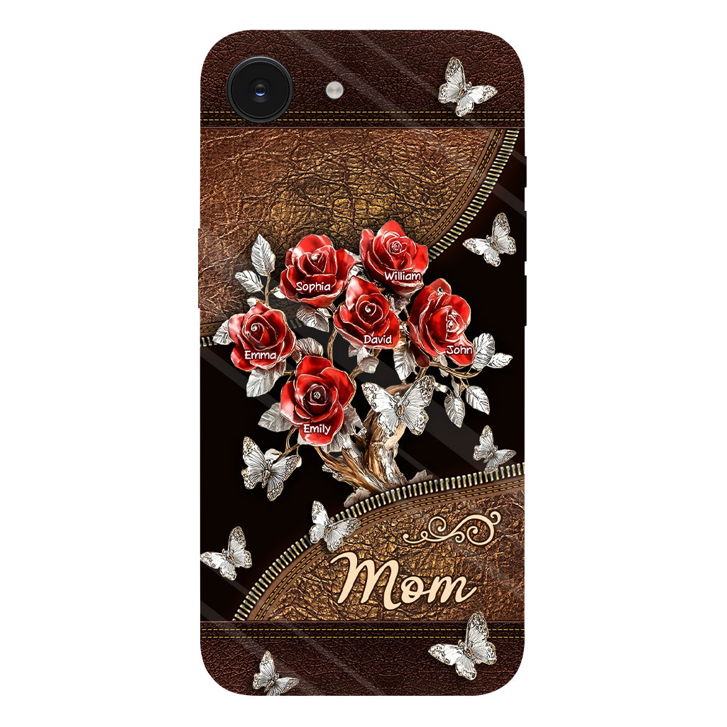 Wunderschönes Rosen-Geschenk für Mama, Oma,... - Personalisierte Handyhülle mit Vollbild-Aufdruck für Mutter