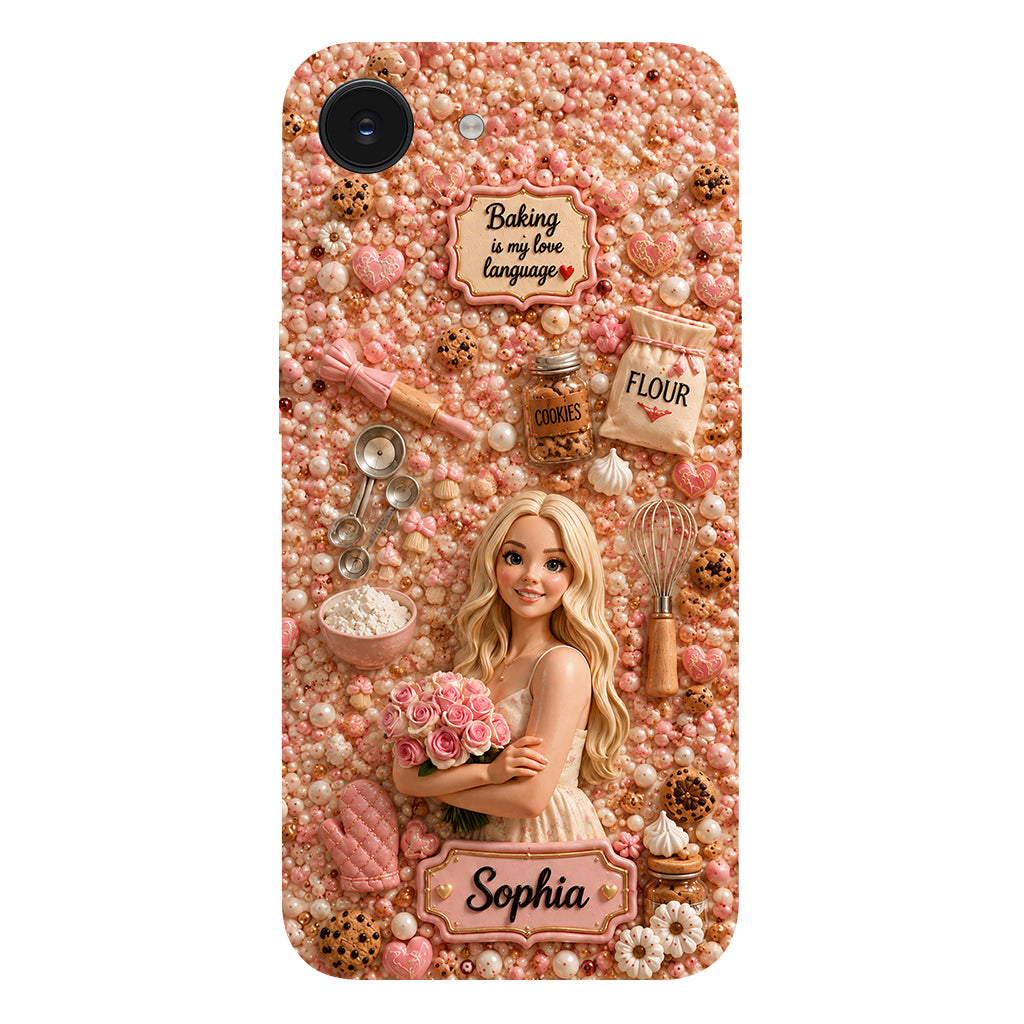 Baking Is My Love Language - Personalized Baking Full Print Phone Case