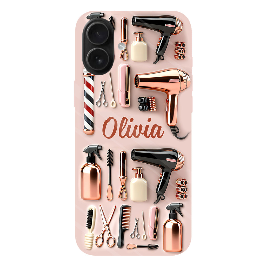 Perfekter Friseur – Personalisierte Handyhülle mit Friseurmotiv und Vollbild