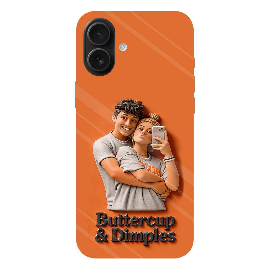 Individuell gestaltbar mit jedem Foto – Perfektes Valentinstagsgeschenk – Personalisierte Handyhülle mit vollflächigem Aufdruck für Paare