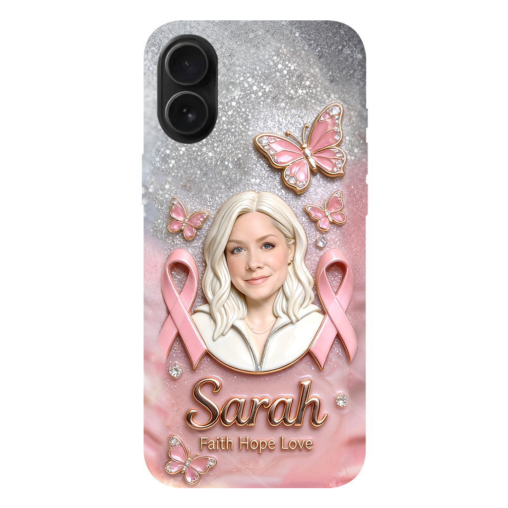 Custom Any Photo - Personalized Breast Cancer Awareness Full Print Phone Case