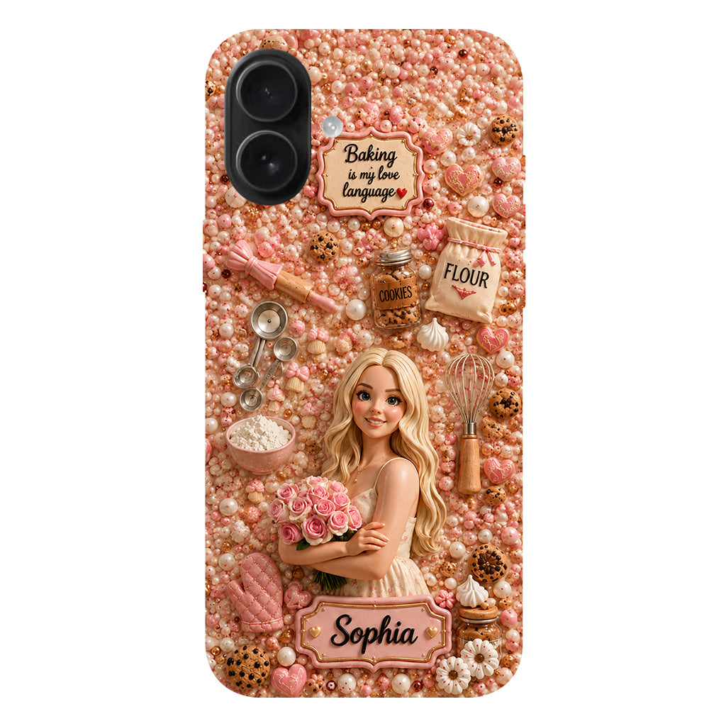 Baking Is My Love Language - Personalized Baking Full Print Phone Case