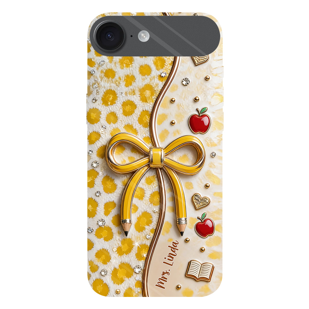 Back To School - Personalized Teacher Full Print Phone Case