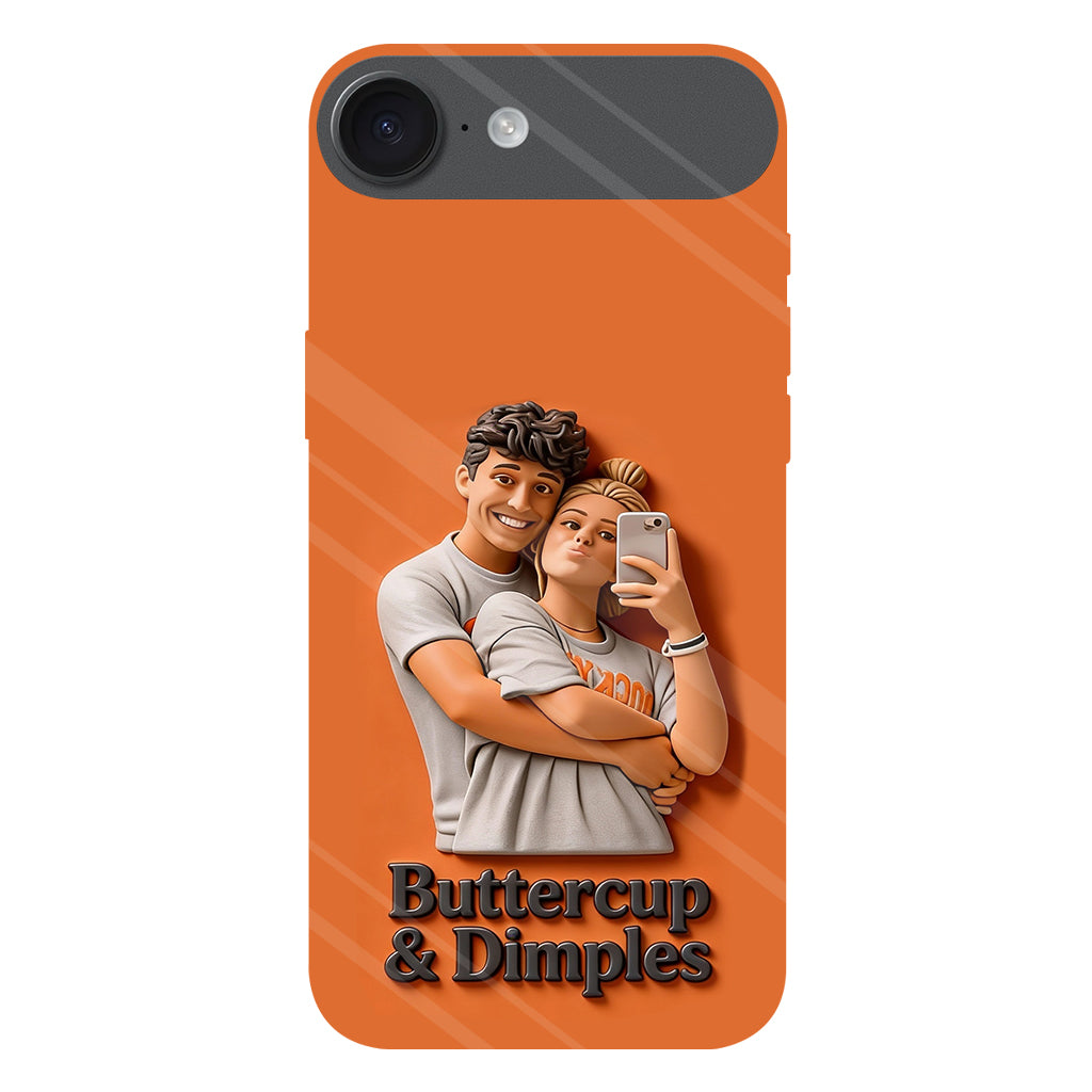 Individuell gestaltbar mit jedem Foto – Perfektes Valentinstagsgeschenk – Personalisierte Handyhülle mit vollflächigem Aufdruck für Paare