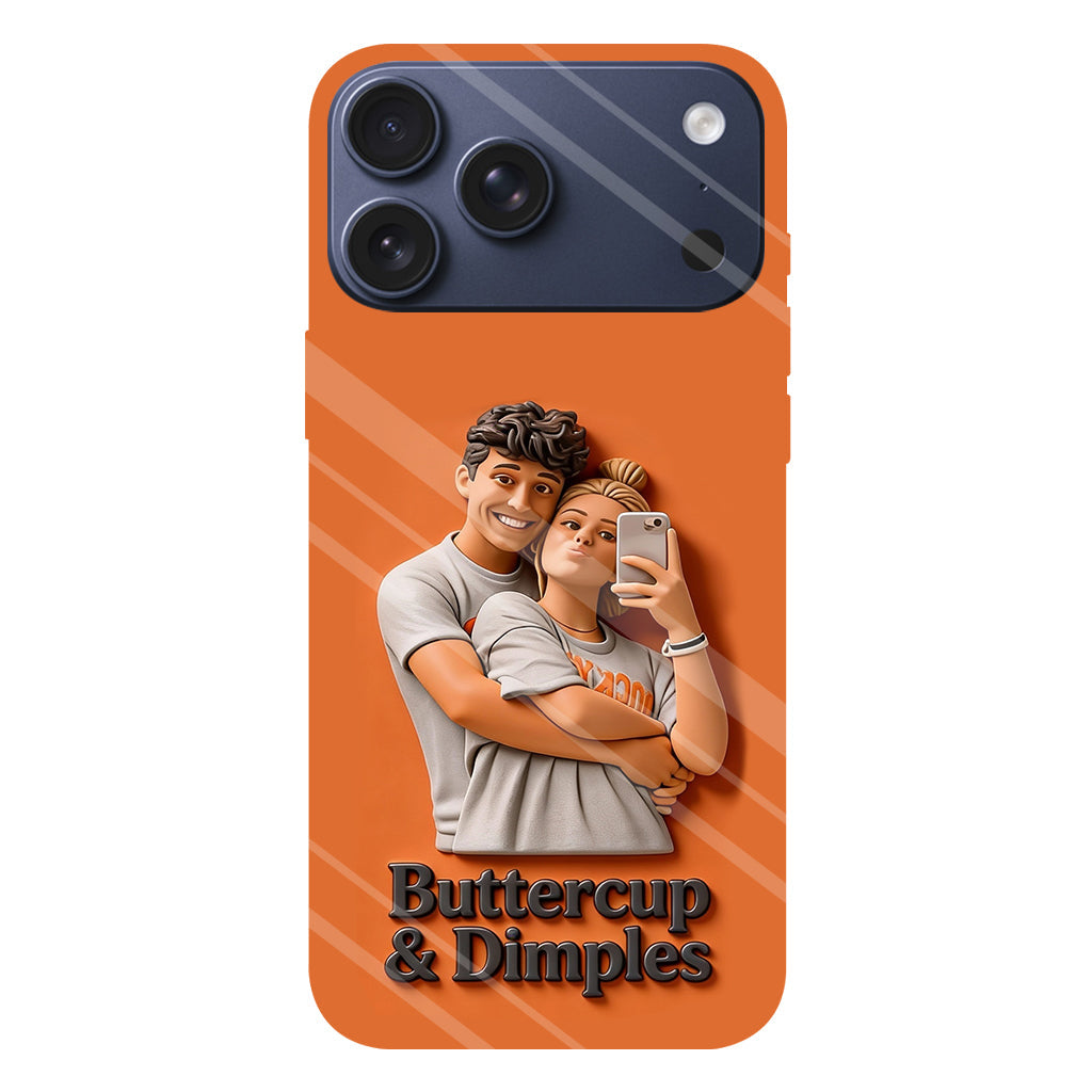 Individuell gestaltbar mit jedem Foto – Perfektes Valentinstagsgeschenk – Personalisierte Handyhülle mit vollflächigem Aufdruck für Paare