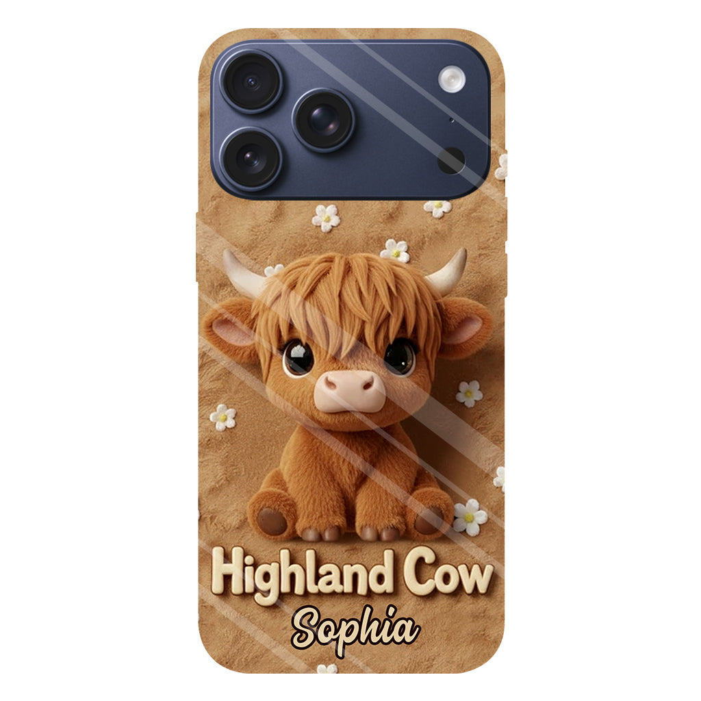 Just A Girl Who Loves Highland Cows - Personalized Highland Cow Full Print Phone Case