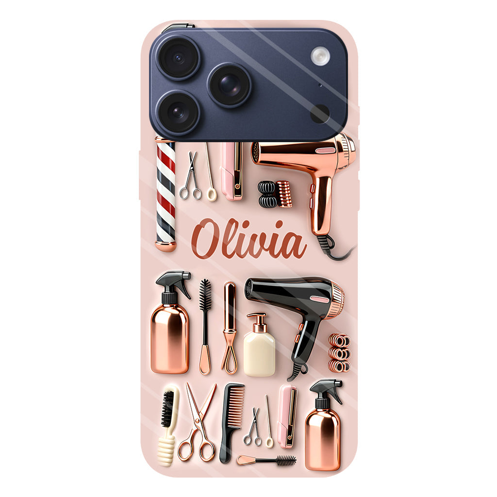 Perfekter Friseur – Personalisierte Handyhülle mit Friseurmotiv und Vollbild