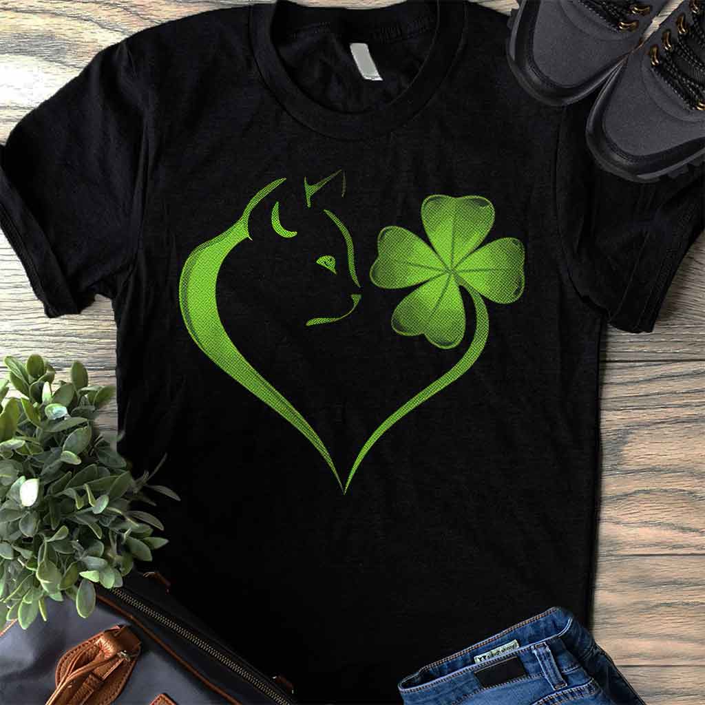 Cat Heart Irish - T-Shirt und Hoodie 0119