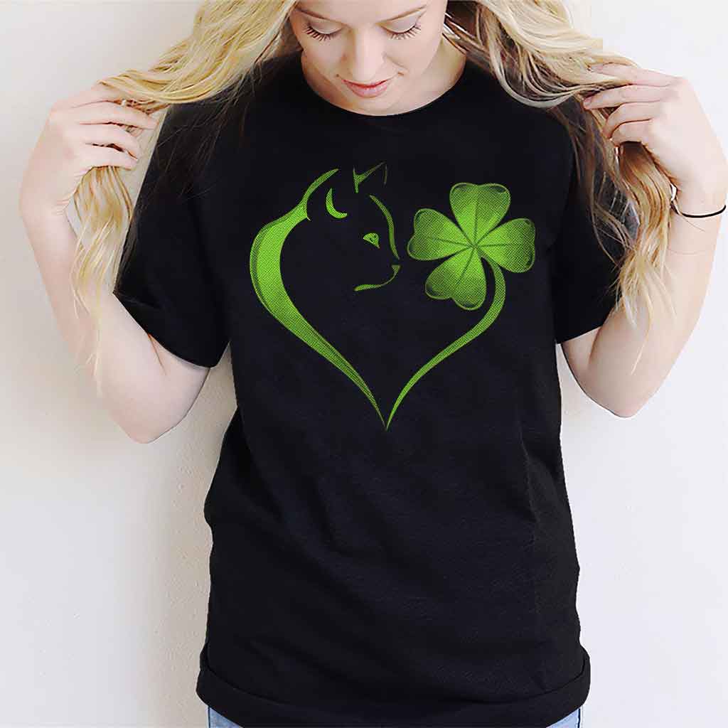 Cat Heart Irish - T-Shirt und Hoodie 0119
