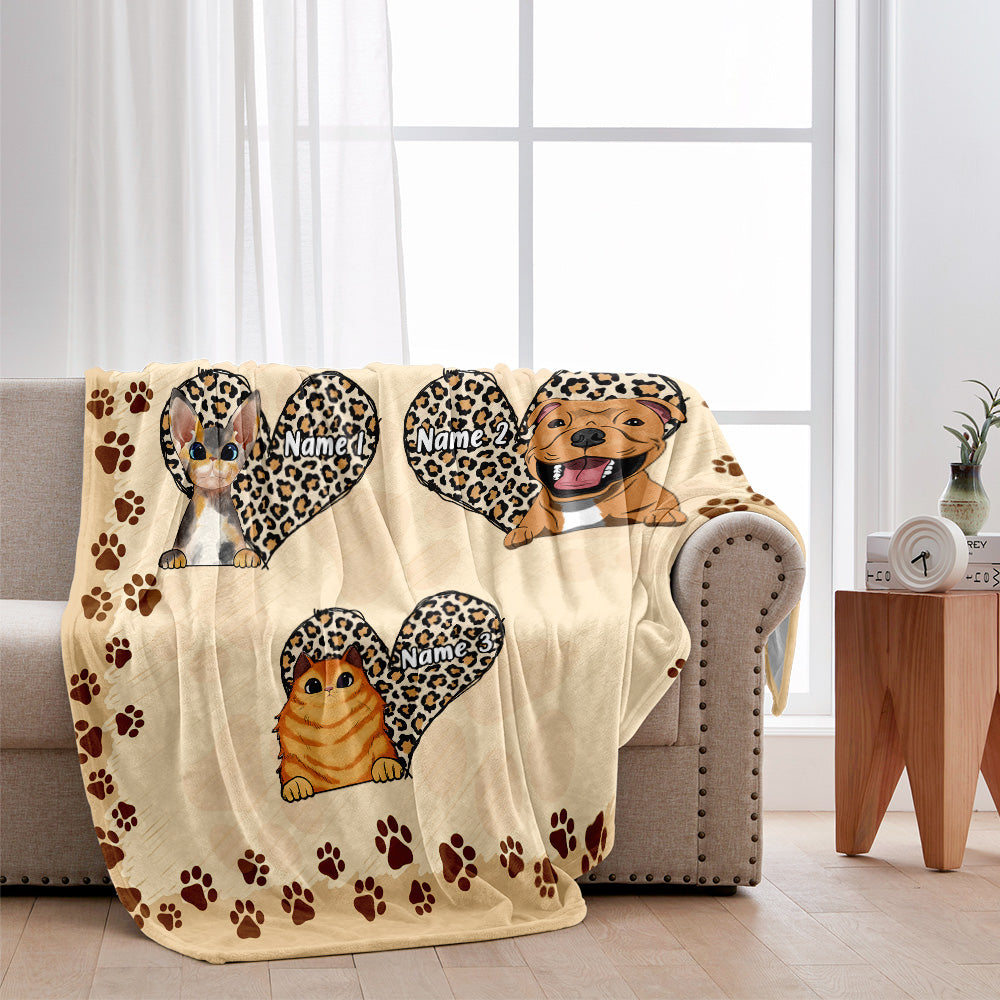 Mamas kleine Lieblinge – Personalisierte Hundedecke zum Muttertag