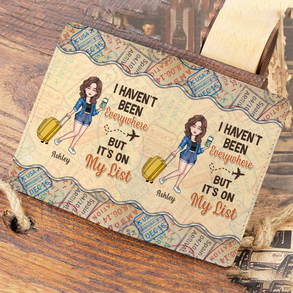 Es steht auf meiner Liste – Reisegeschenk für sie, Mutter, Tochter, Enkelin, Ehefrau, Freundin, Freundin – Personalisierter Passhalter