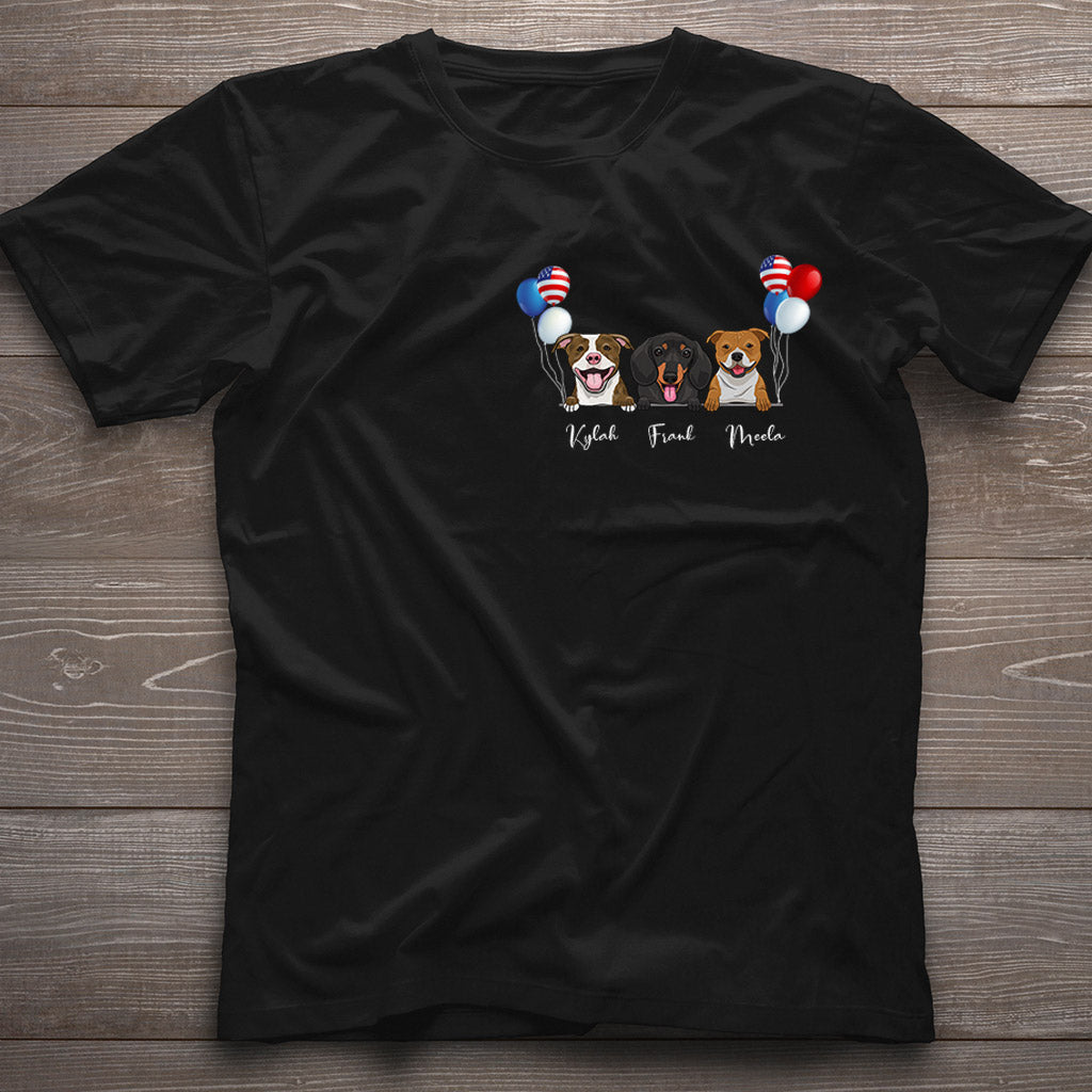 Das Leben ist schöner mit Hunden – Personalisiertes T-Shirt und Hoodie zum Unabhängigkeitstag