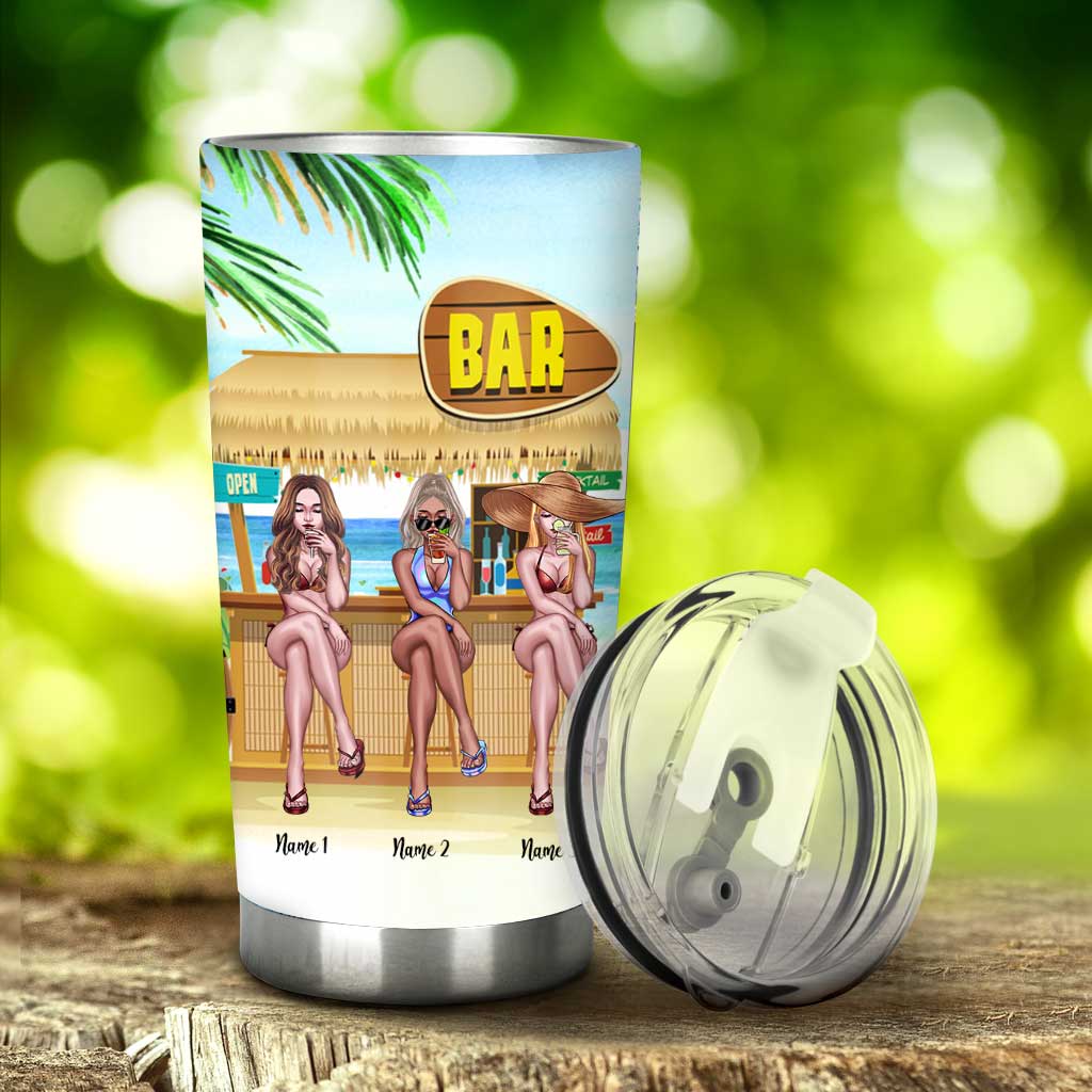 Besties Classy Sassy And A Little Smart Assy - Personalized Tumbler