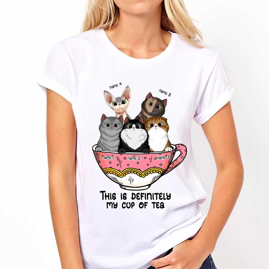 Mein Lieblingstee – Personalisiertes Katzen-T-Shirt und Hoodie
