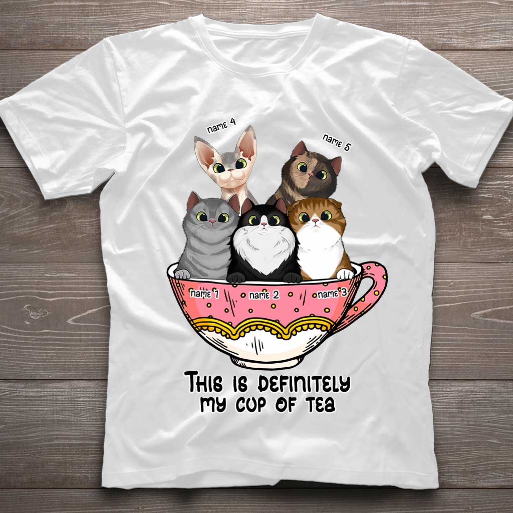 Mein Lieblingstee – Personalisiertes Katzen-T-Shirt und Hoodie