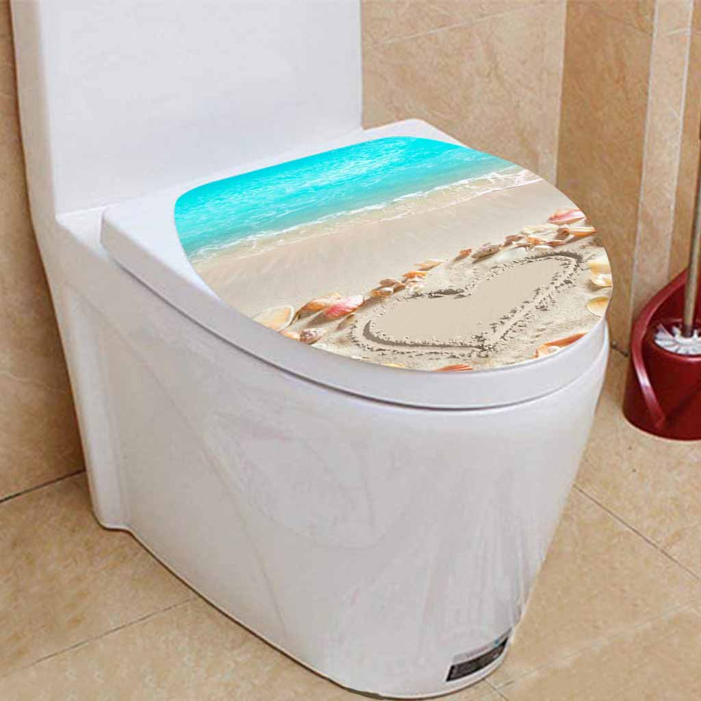 Liebe zum Meer – Personalisiertes Badezimmer-Set mit Vorhang und Fußmatten für Meeresliebhaber