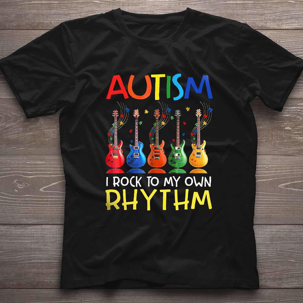 Autismus – Ich rocke nach meinem eigenen Rhythmus – T-Shirt und Hoodie zur Sensibilisierung für Autismus 0921