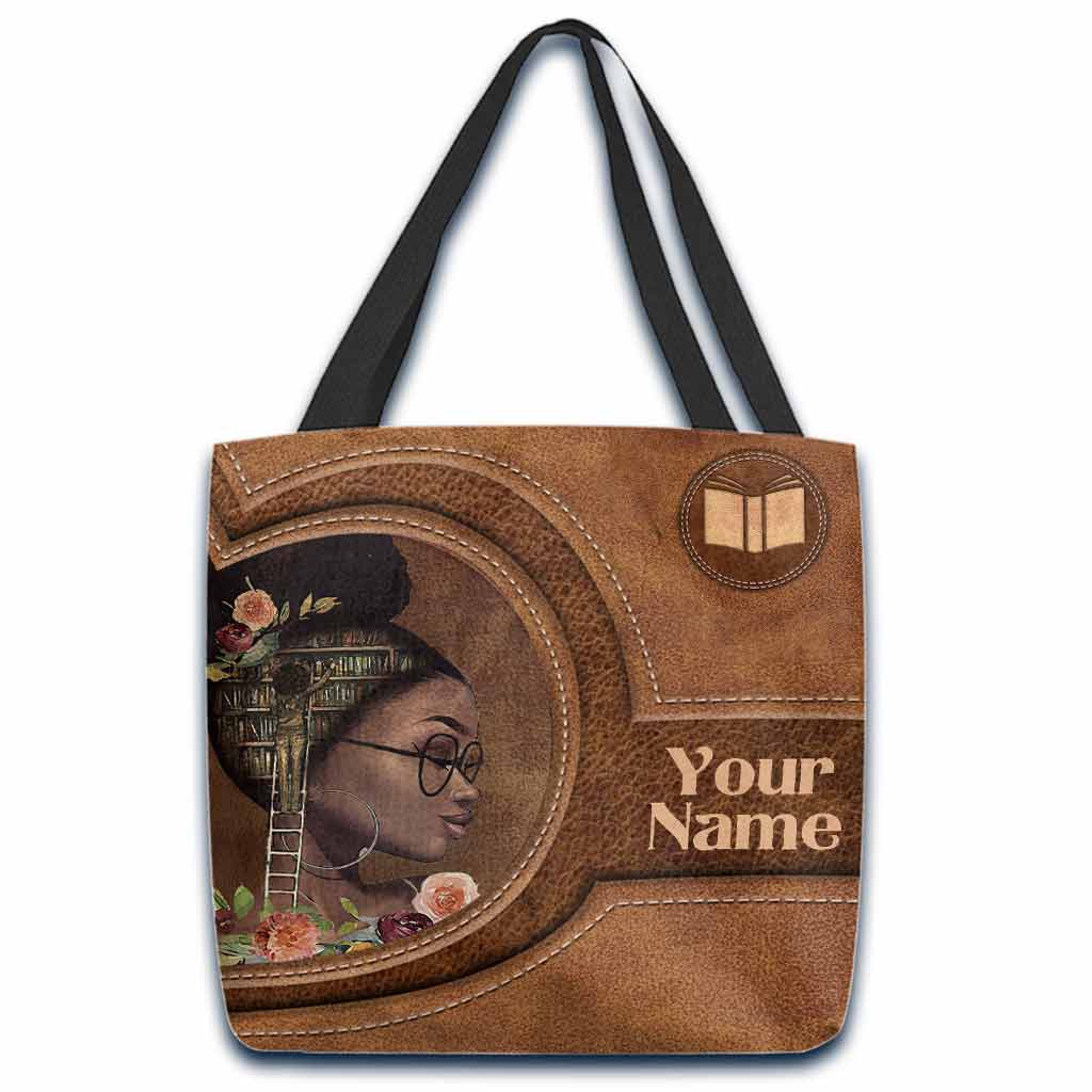 Book Girl African Girl Personalisierte Tragetasche 092021