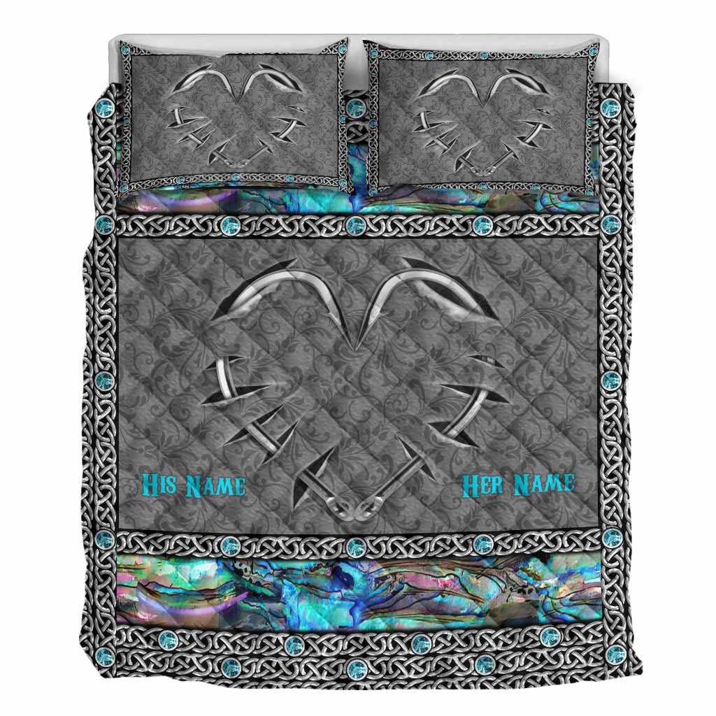 Liebe zum Angeln – Personalisiertes Angel-Bettdecken-Set