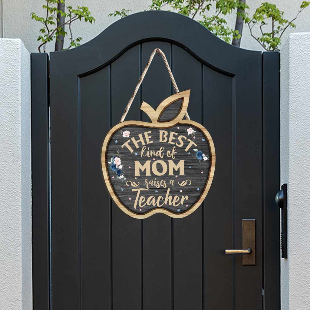 Die beste Mama aller Zeiten – Personalisiertes Muttertags-Holzschild für Lehrerinnen