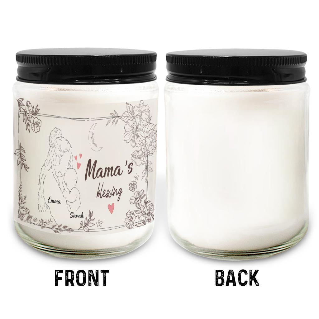 Mamas Segen – Personalisierte Muttertagskerze 