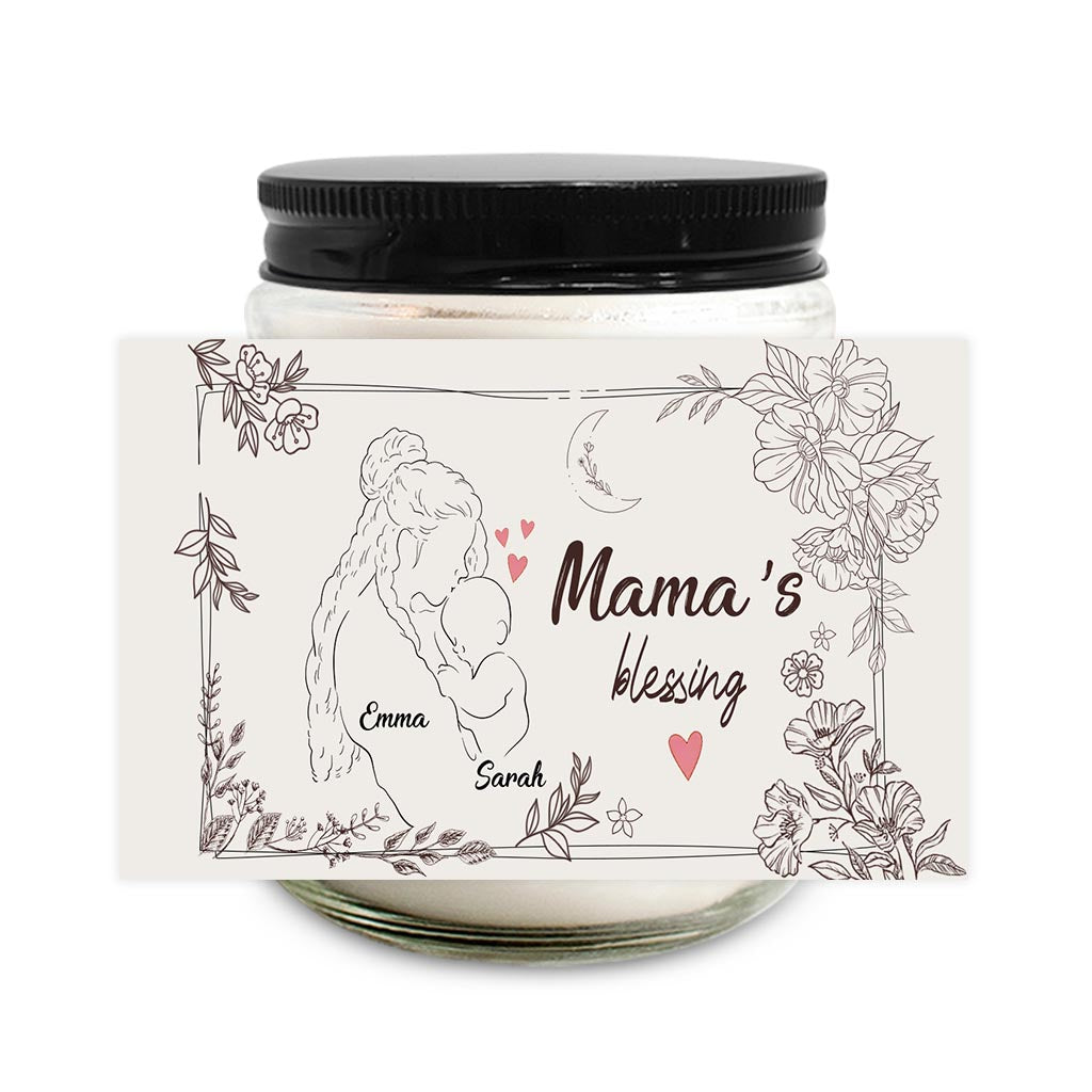 Mamas Segen – Personalisierte Muttertagskerze 