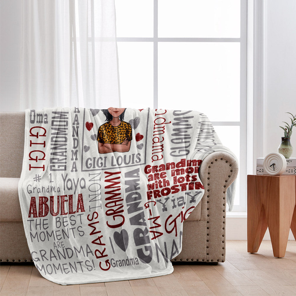 100 % authentische Oma-Geschenkidee – personalisierte Muttertagsdecke