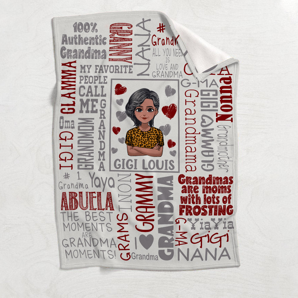 100 % authentische Oma-Geschenkidee – personalisierte Muttertagsdecke