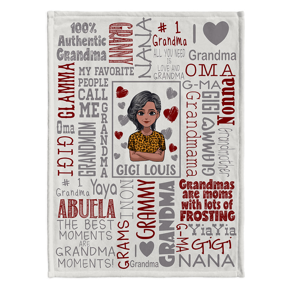 100 % authentische Oma-Geschenkidee – personalisierte Muttertagsdecke