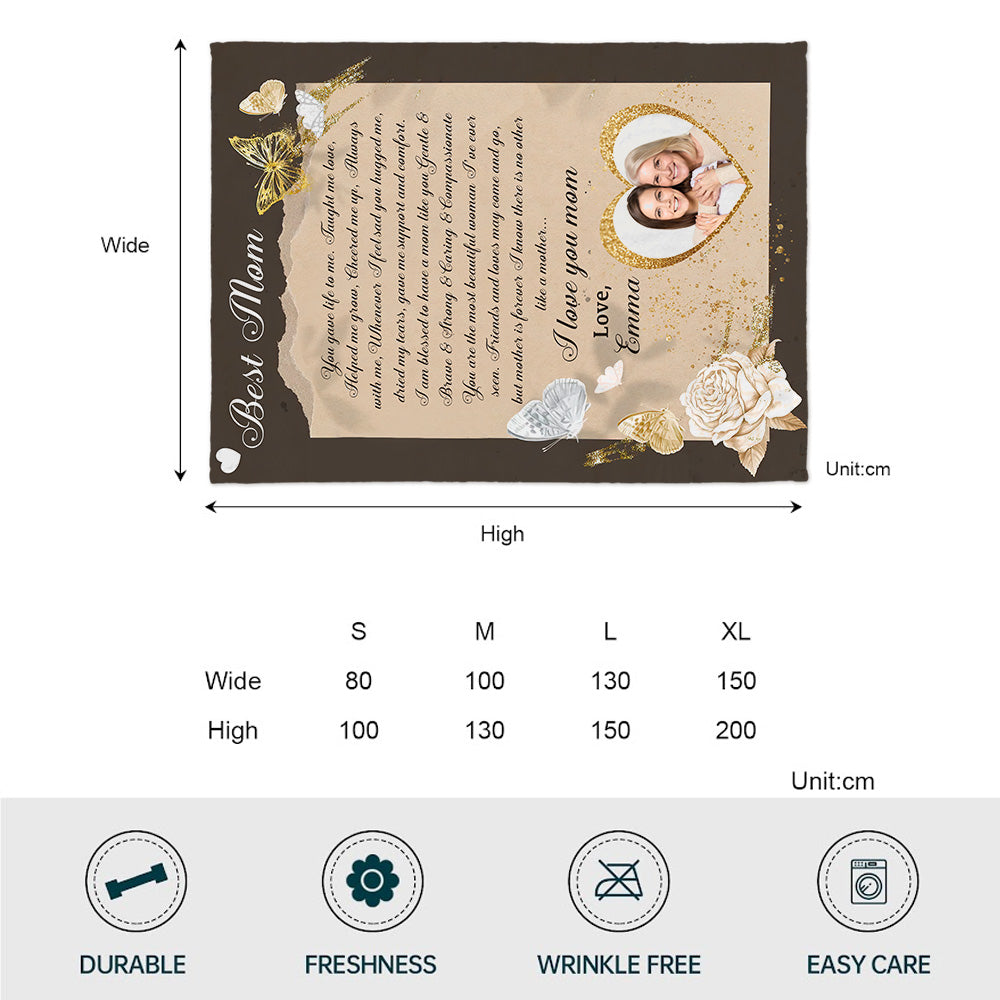 Beste Mama – Personalisierte Muttertagsdecke
