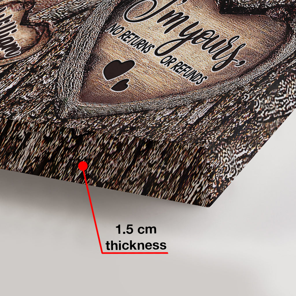 Herzpaar – Personalisierte Leinwand und Poster für Paare