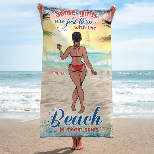 Sandy Toes Sun Kissed Nose – Geschenkidee für Meeresliebhaberinnen: Personalisiertes Strandtuch für Freundin, Schwester, Ehefrau, Mutter