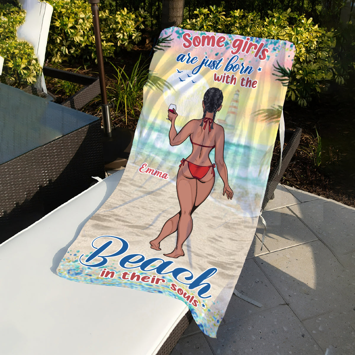 Sandy Toes Sun Kissed Nose – Geschenkidee für Meeresliebhaberinnen: Personalisiertes Strandtuch für Freundin, Schwester, Ehefrau, Mutter