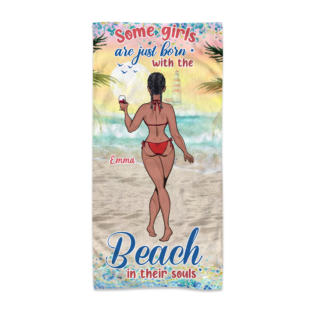 Sandy Toes Sun Kissed Nose – Geschenkidee für Meeresliebhaberinnen: Personalisiertes Strandtuch für Freundin, Schwester, Ehefrau, Mutter
