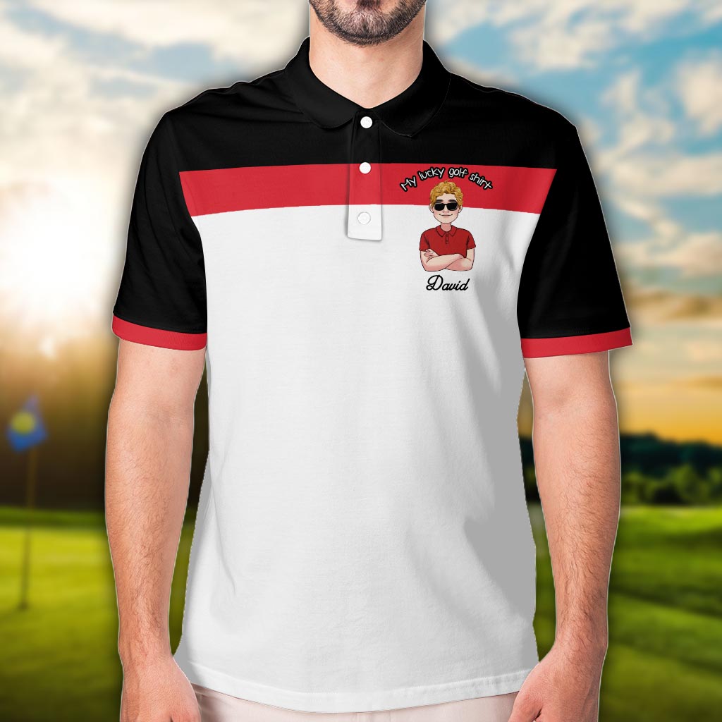 Mein Glücksgolfshirt – Personalisiertes Golfpoloshirt