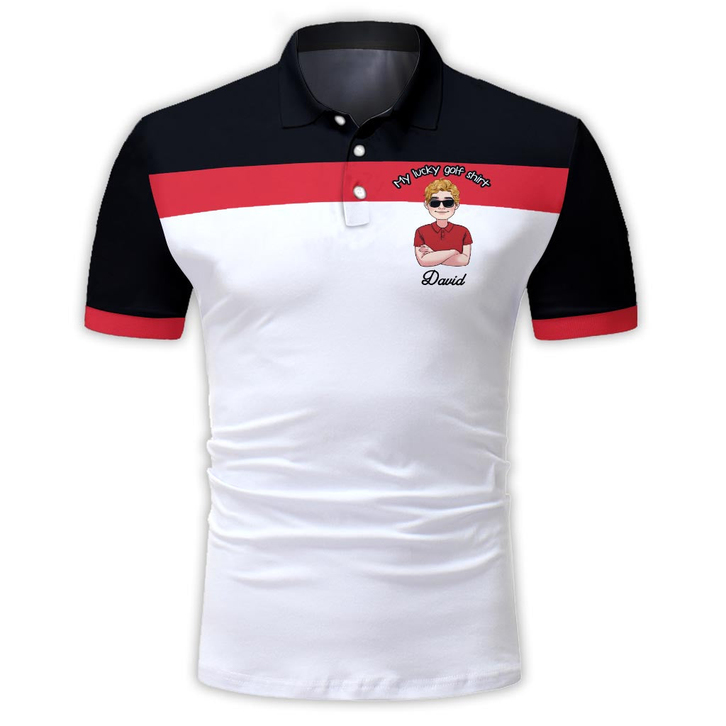 Mein Glücksgolfshirt – Personalisiertes Golfpoloshirt