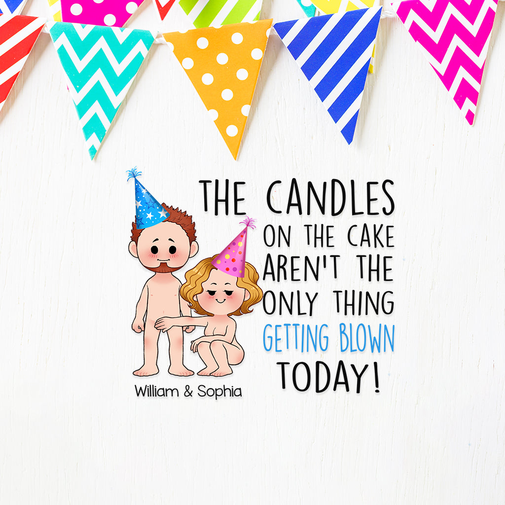 The Things Getting Blown Today - Personalized Couple Decal Full