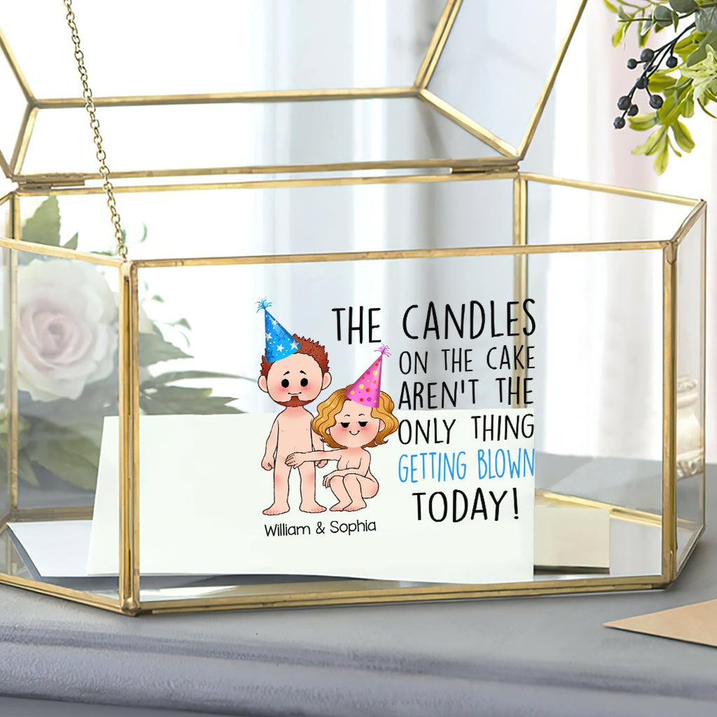 The Things Getting Blown Today - Personalized Couple Decal Full