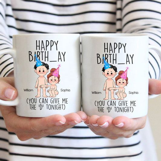 Happy Birth_ay - Personalized Couple Mug