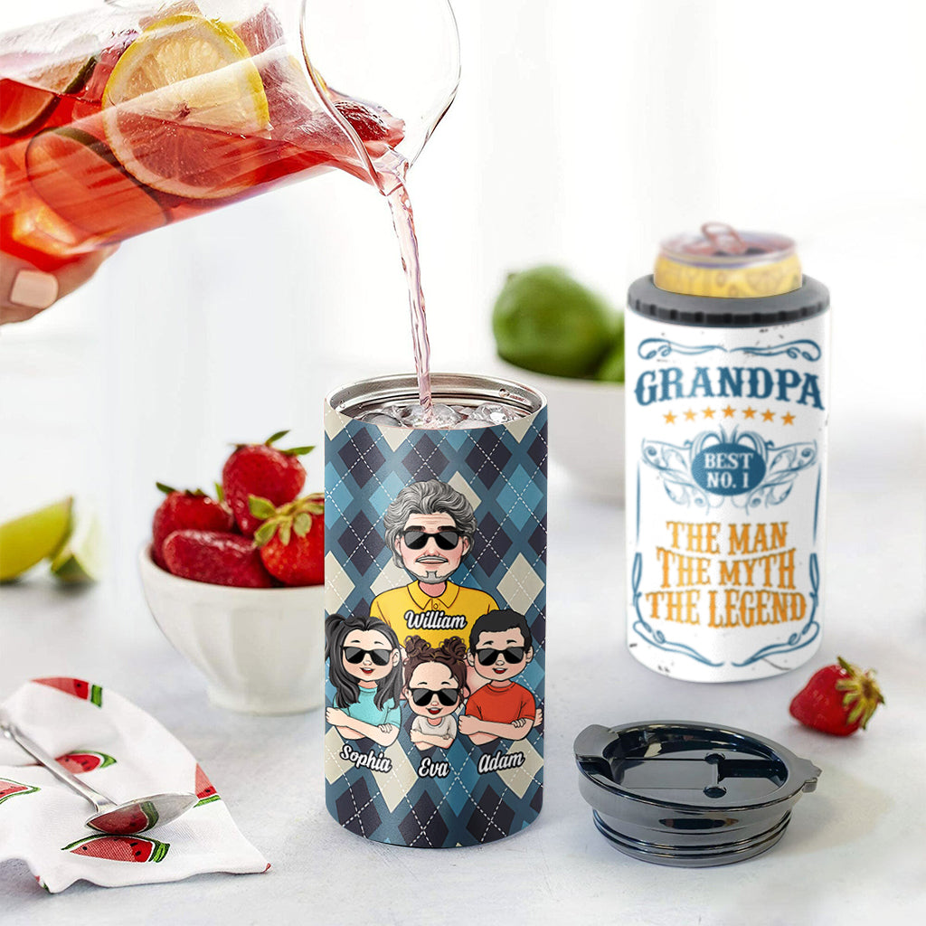 Nr. 1 Papa – Personalisierter Opa-Dosenkühler