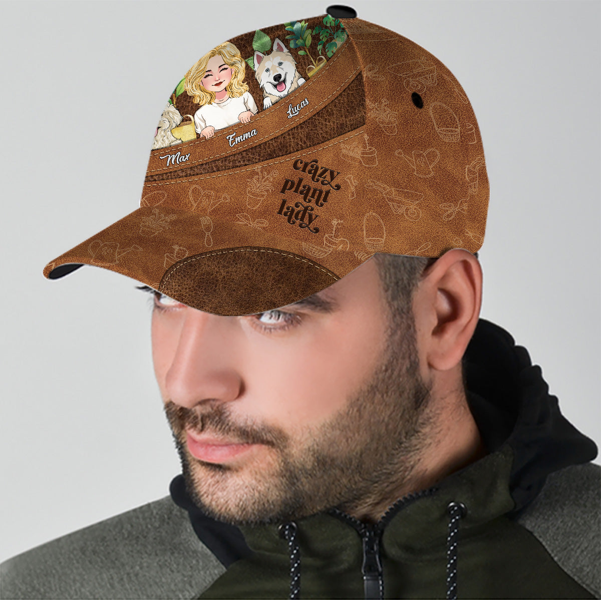 Verrückte Pflanzenliebhaberin – Personalisierte Garten-Klassiker-Kappe