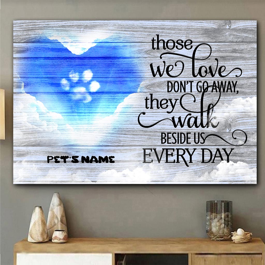 Diejenigen, die wir lieben, gehen nicht fort – Personalisiertes Hundeposter